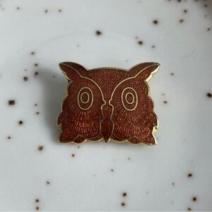 Cloisonné Style OWL Pin 🦉